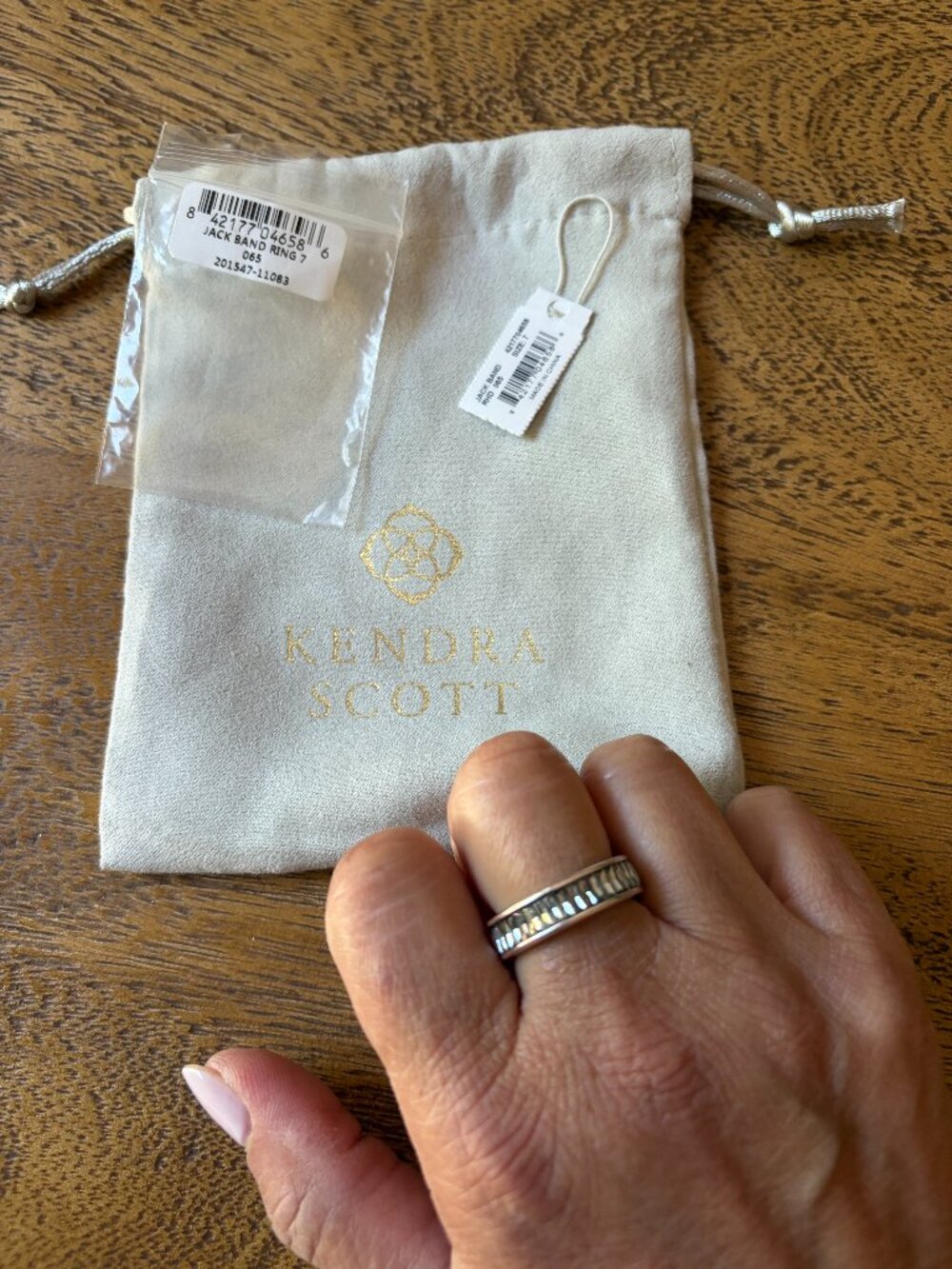 Kendra Scott Silver Jack Band Rig - Picture 2 of 5